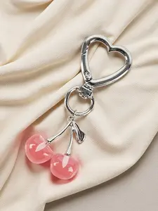 Cherry Keychain, Cute Alloy Charm with Colorful Cherry Design, Perfect Gift for Friends & Family, Women's Fashion Accessory, Keychain Kawaii, Keychain For Bags