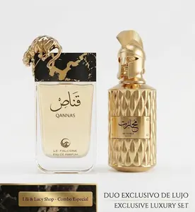 COMBO SET: Le Falcone Niche Qannas 90ml & Muharib Alpha 85ml Combo Set | Dulces & Masculinos | Larga Duración | Fragancias de Lujo TikTok Viral