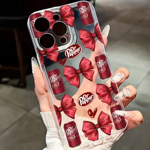 Soda Bow Tpu Anti-Drop Shockproof Protection Transparent Full Cover Protective Phone Case for Samsung A12/a13/a21/a22/a23/a32/a25/ultra Apple iPhone 17/17 Air/17 Pro Max