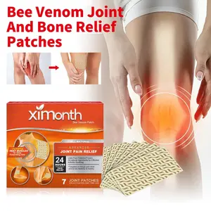 Bee Venom Joint and Bone Relief Patches – Natural Comfort with Herbal Extracts, Easy to Apply, Long-Lasting Warmth, 7 Count
