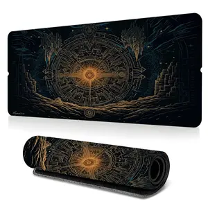 Game Magic Stone Array Large-Sized Gaming Mouse Pad, Mystical Nightscape Desktop Protection Pad, Anti-Slip Rubber Lock Edge High-Definition Printing, Suitable For Computers, Laptops, Offices, Homes, Schools, As A Gift For Family And Friends