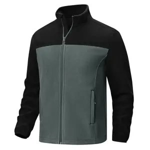 GOPUNE Men's Fleece Jacket Full Zip Lightweight Warm Outdoor Hiking Casual Jacket