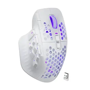 [New]SOLAKAKA SM809 Pro Wireless MMO Ergonomic Gaming Mouse, 9 Side Buttons, 24000 DPI RGB Gaming Mouse, Programmable Macro Mouse for PC