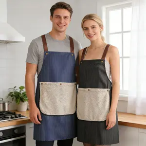 1pc High Quality Apron with Detachable Hand Towel & 2 Cooking Utensils Pocket, Unisex Apron, Perfect for Coffee Bars, Restaurants & Stylish Workwear, Coffee Bar Apron|Stylish Apron|Durable Apron, Kitchen Apron, Hairdressing Apron, Gardening Apron