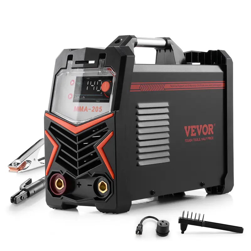 VEVOR TIG Welder,  , 205A 2-In-1 Welding Machine (Large LED Display)- Lift TIG/MMA(Stick), 110&220V Dual Voltage Electric Welder with IGBT Inverter Hot Start Arc Force