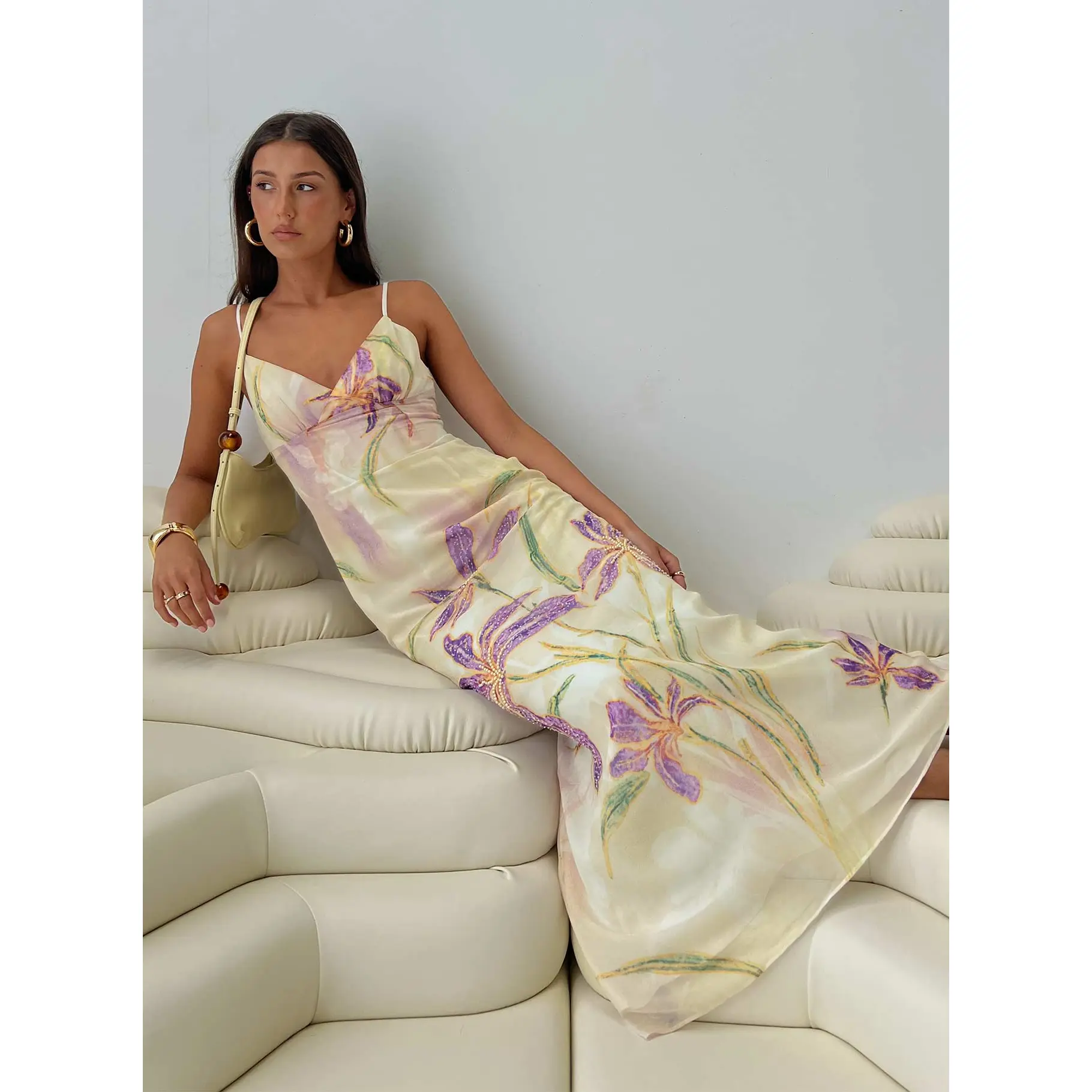 Isakaia Beaded Maxi Dress Floral / Multi Isakaia Beaded Maxi Dress Floral / Multi