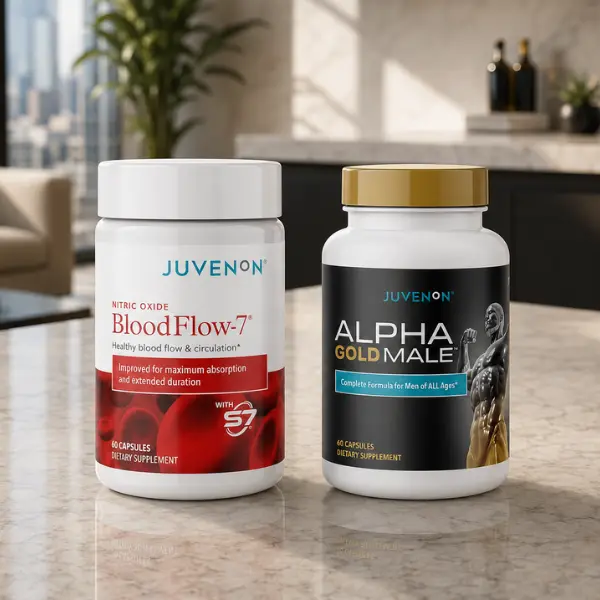 Maximum Male System – Men's Dietary Supplement Bundle - 1 Month Supply - Complete 2-Product System for Nitric Oxide, Stamina & Male Vitality - Edible Capsule
