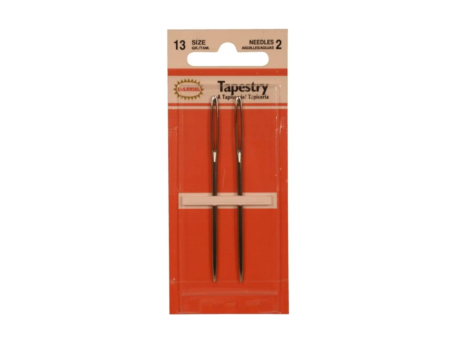 Colonial Needle Steel Jumbo Eye Yarn Needle, 2.75 in. - Pack of 2