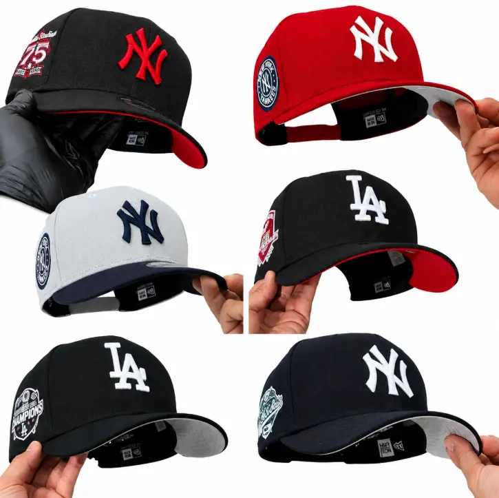 [MLB Dodgers Yankees Style, Unisex Fitted Snapback & Everyday Streetwear Culture] Adjustable Baseball Trucker Cap - Trendy Urban Sport Gift Ideas
