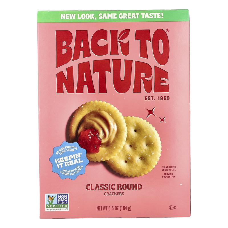 Back to Nature Crackers, Classic Round, 6.5 oz (184 g)