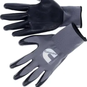Cummins Diesel Gray Nitrile Work Gloves - Truck