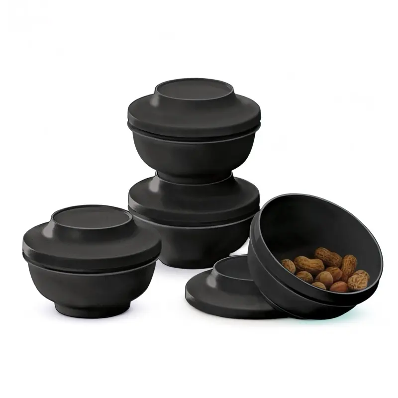 Tupperware Tableware Asian Bowls Set - 4 Pieces, 350ml Capacity, with Lids