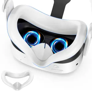 VR Silicone Face Pad Cover, 1 Count VR Face Pad Mask, Oculus Quest 3 Headset Face Pad, Console Accessories for Meta Quest 3S, Wearable