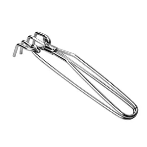 Hot Pot Gripper Stainless Steel Tong Heavy Duty Pan & Bowl Lifter Heat Resistant Cookware Holder Kitchen Safety Tool Multi-Purpose Utensils Rust-Proof & Easy to Clean