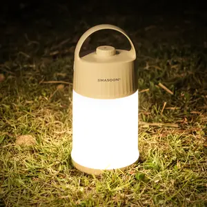 SMASOON Motion Sensor LED Night Light - Cordless Battery Powered Table Lamp, Portable Lamps Lantern for Outdoor Camping Tents, 4 Brightness Level, Press Dimmable Safe Night Lights