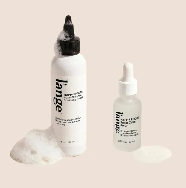 L'ANGE HAIR Clean & Calm Duo, Soothing Scalp Care with Eucalyptus for Sensitive Scalps, Daily Serum & Weekly Dandruff Treatment for Flakes, Reduces Flakes, Weekly Routine