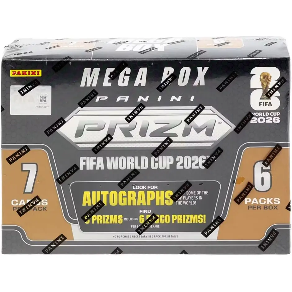 2026 Panini Prizm FIFA World Cup Soccer Mega Hobby Box