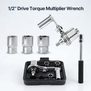 1/2" Drive Torque Multiplier Wrench Lug Nut Remover Labor Saving Wheel Nut Socket 17/19/21mm Heavy Duty Tire Change Tool for Car Truck SUV RV Automotive Repair