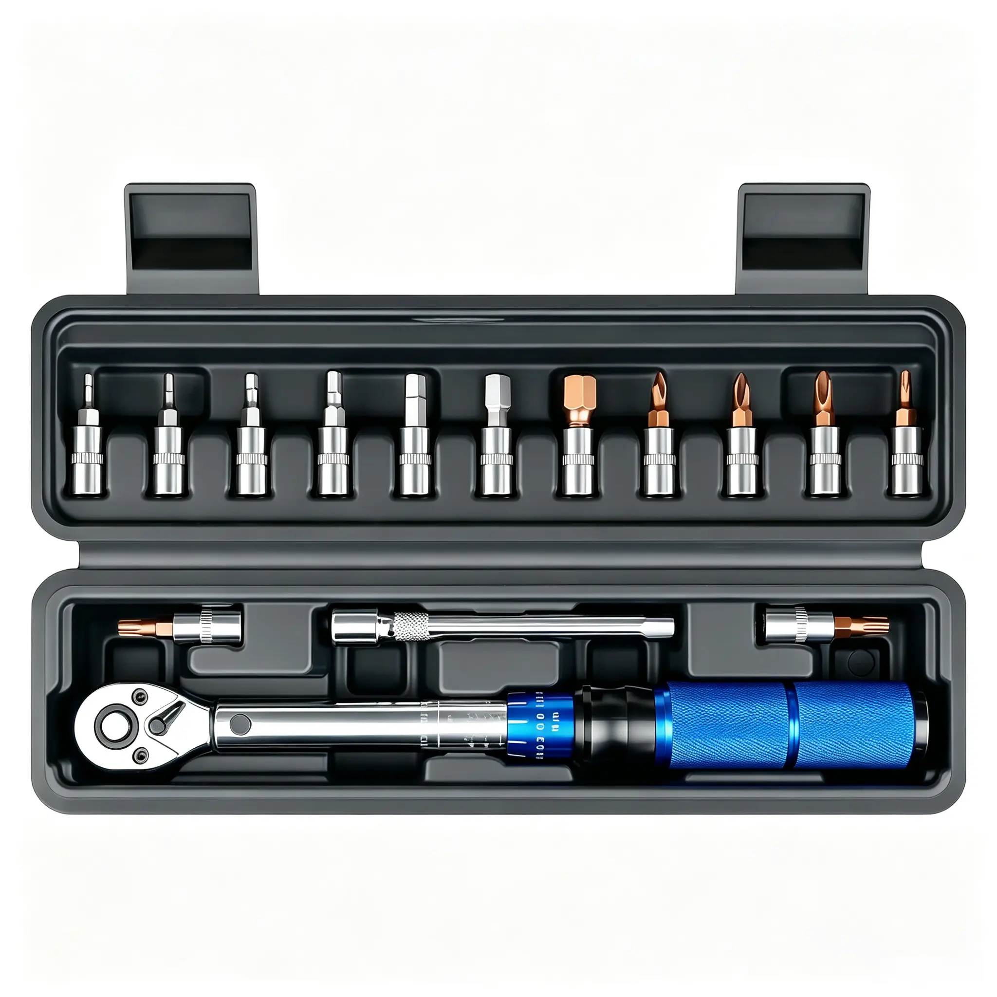 15-Piece Mechanical Torque  Set, Adjustable Torque , Portable and Durable, Manual Tools for Auto and Bicycle Repair, High-Precision Design, spark wrench Essential Tools for Repairs