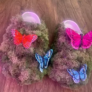 Butterfly grass slippers & bear slippers
