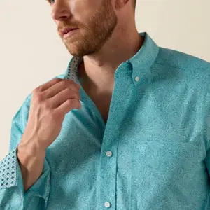 ARIAT paisley print Fitted LS