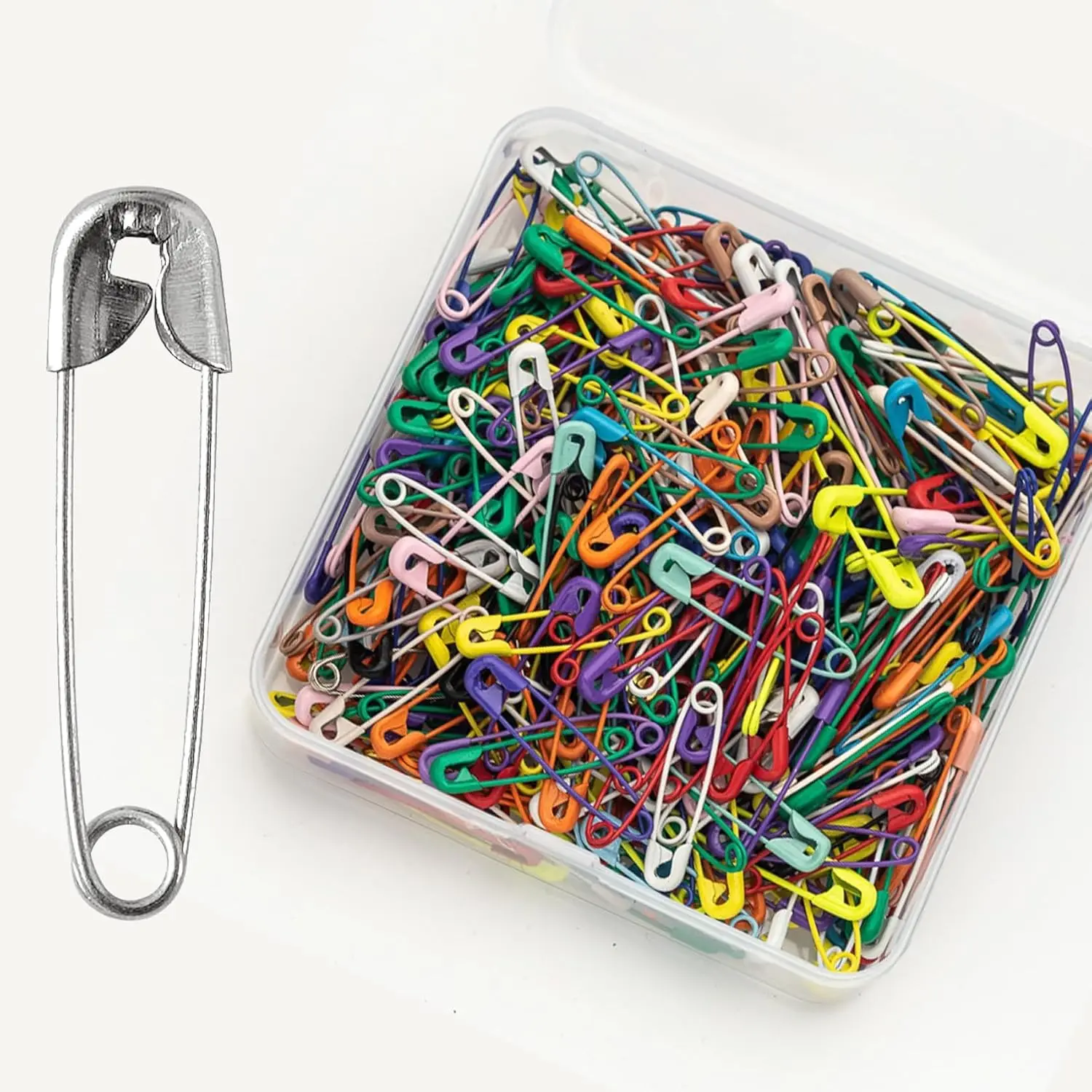 Safety Pin Set, 120pcs/box Multipurpose Safety Pin, Household Clothes & Pants Pin, Sewing Pins, Universal Pin for Home, Office, School, Dormitory, Sewing Supplies Crafts, Sewing Tools