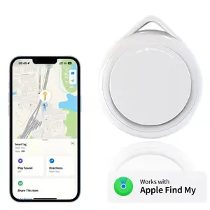 GPS Tracker Tag, Smart GPS Tracker, Air Tag Tracker for Work with Apple Find My (iOS only), No Monthly Fee or Subscription, Global Coverage Mini Air Tracker Device for Kid Dog Cat Luggage Bike