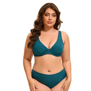 tankini swimsuits New Sexy Women's Bikini with Underwire Support, Plus-size High-end Swimsuit for Ladies