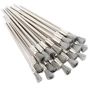 20 count Scratch Brush Pen Set, Stainless Steel Bristles Pen Style Prep Sanding Brush,Removing  and Rust, Electrical Circuit Boards and so on (20pcs Stainless Steel)