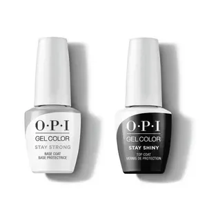 OPI GelColor STAY STRONG BASE COAT & STAY SHINY TOP COAT COMBO SET 0.5 oz