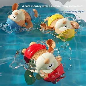 Swimming Little Monkey, Chain Driven, Full of Cute Fun, Water Play Cute Monkey Toy, Youngsters's Toys