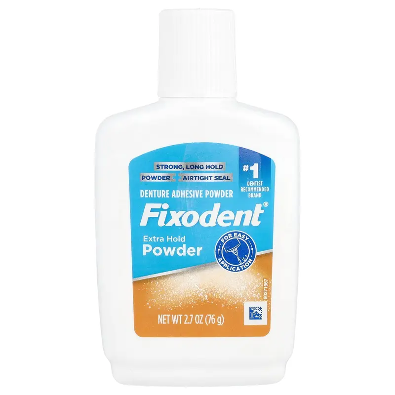 Fixodent Denture Adhesive Powder, Extra Hold, 2.7 oz (76 g) | HSA/FSA Eligible