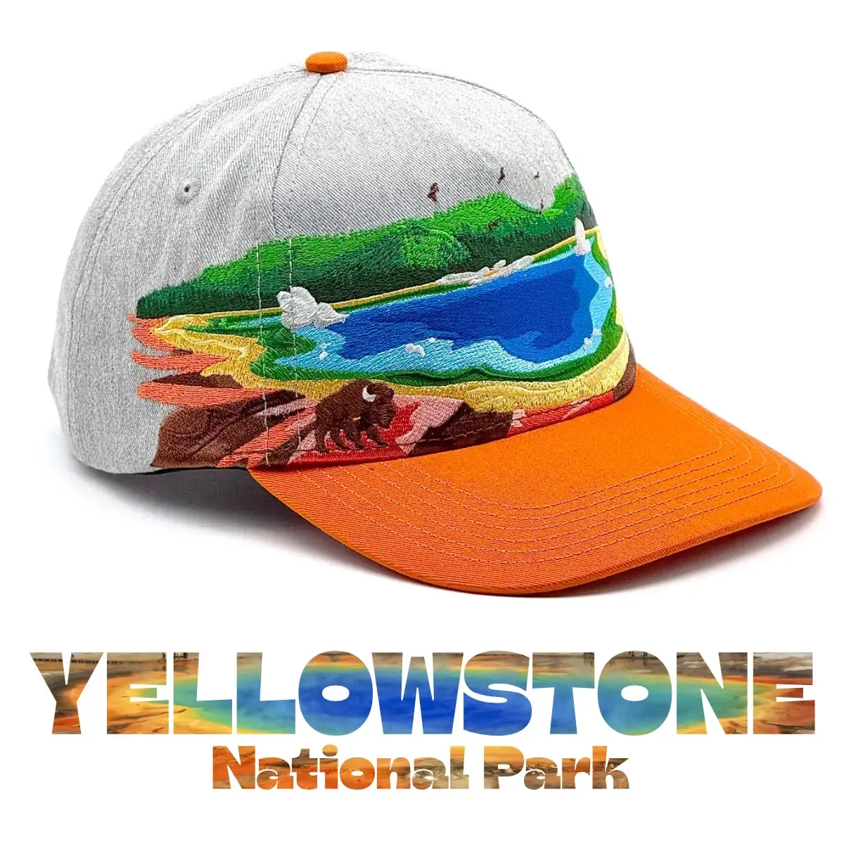 Embroidered Yellowstone National Park Hat - 100% of profits donated to National Parks