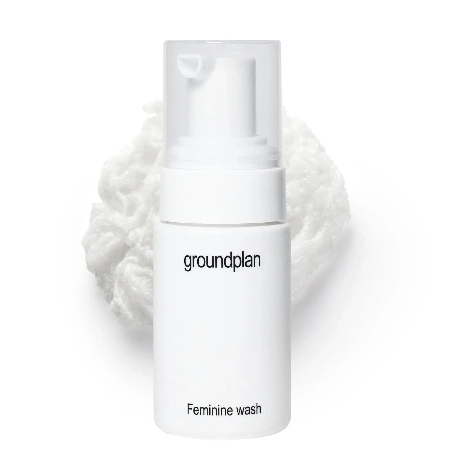 groundplan Feminine Wash 30ml, Travel pH-Balanced Korean Intimate Cleanser with Soft Foam for Gentle External Cleansing