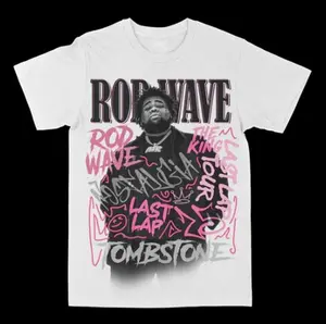 Rod Wave -Last Lap Tour Graffiti- Graphic Tee, T-Shirt Wash Gift For Anime , for Men and Women Daily Streetwear