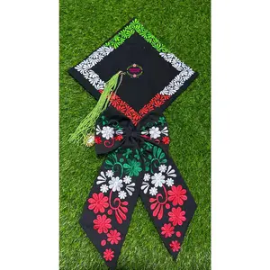 Tricolor - Embroidered graduation Cap Topper