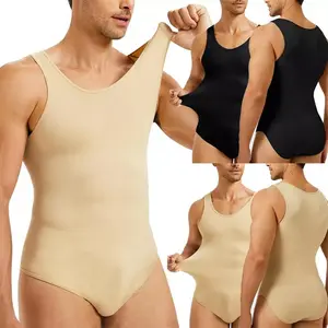 Men's Bodysuit Shapewear Tummy Control Full Body Shaper Compression Underwear Waist Trainer Menswear