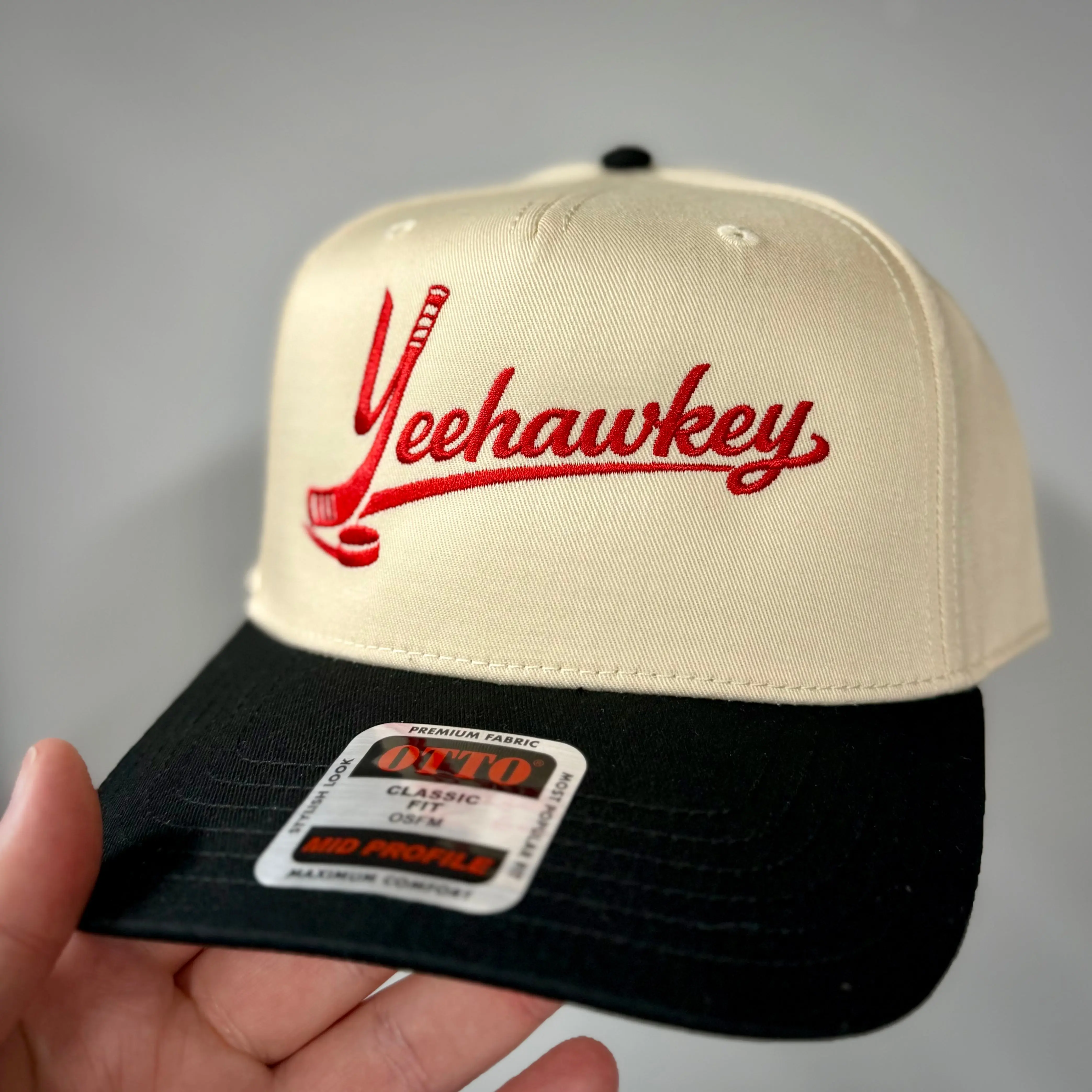 “Yeehawkey” Carolina Hockey Otto Snapback Hat
