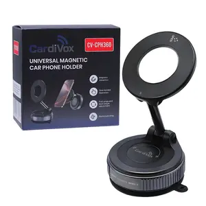 CardiVox 360° Adjustable Magnetic Vacuum Suction Cup Car Phone Holder