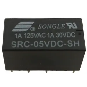 DC Relay Variations (5V, 9V, 12V) - DPDT PCB 8-Pin Mount - Non-Latching Non-Polarized Electronic Low Signal High Sensitivity Relay Module for DIY Electronics and Arduino