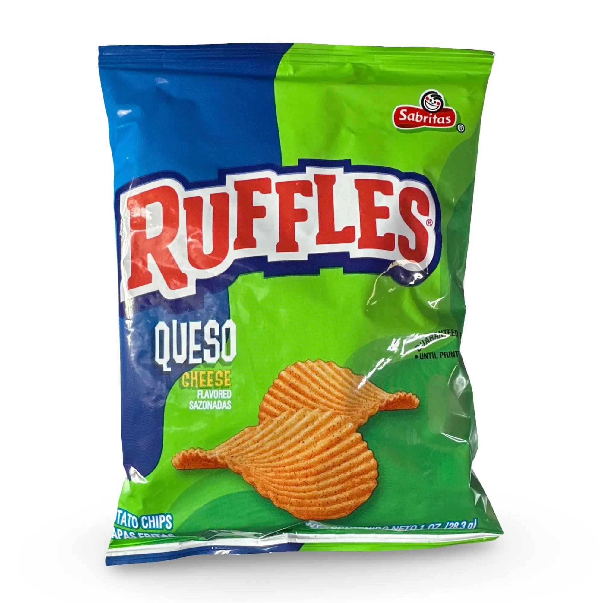 Ruffles Queso Flavors Potato Chips With Ridges, 1 Oz, 10 Packs
