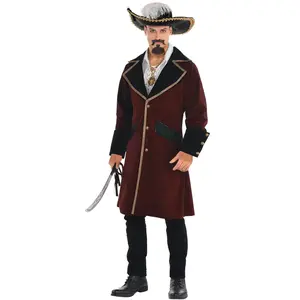 Adult Pirate Captain Jacket Costume - L/XL Adult Pirate Captain Jacket Costume - L/XL