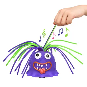 Random Color Screaming Toy, Novelty Funny Hair Pulling Will be Screaming Squeeze Toy for Kids