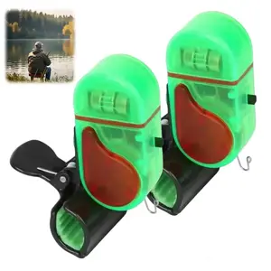 2 PCS/4 PCS Fishing Bite Alarm with LED Light, 2025 New Sensitive Smart Electronic Fishing Bells for Rods, Fish Bite Alarm Sound Alert Bell, Clip-On Electronic Fishing Alarms Bite Alarms for Fishing