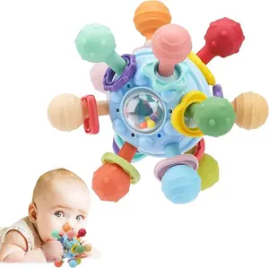 Montessori Sensory Baby Toys & Teething Set for 0–18 Months Infant Learning & Developmental Toys Teethers Newborn Educational Gifts for Boys & Girls