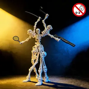 Full Body Multi-Jointed Skeleton Figure, Assemble Puzzle Toy, Ultimate Boss Doll, DIY Build Kit, Collectible Model E91