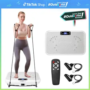 ROTAI Vibration Plate Fitness Lymphatic Drainage Machine for Full Body Workout and Relaxation Vibration Platform  Low Noise Max Weight 330LB for Wellness and Fitness Home Gym Equipment