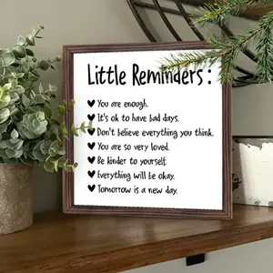 Inspirational Wooden Home Sign Desktop Decoration, 8 Inch Wall Art, No Nails Needed, Perfect Gift for Friends, Colleagues, Family, Daughter