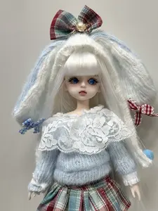 BJD doll, 30cm Joined Action Fgure, Articulated Figures,Dollcollector,Handmade-Luna Bunny
