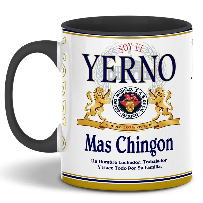 El Yerno Mas Chingon Coffee Mug, Christmas Birthday Gifts For Son-in-Law, Yerno Modelo Coffee Cup, Fathers Day Gift Ideas Tea Cup, Gifts Birthday
